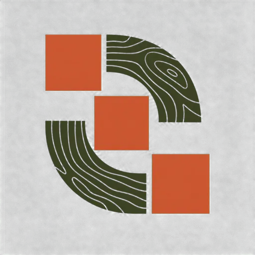 Carmichael Stoneworks abstract tile-and-grain mark